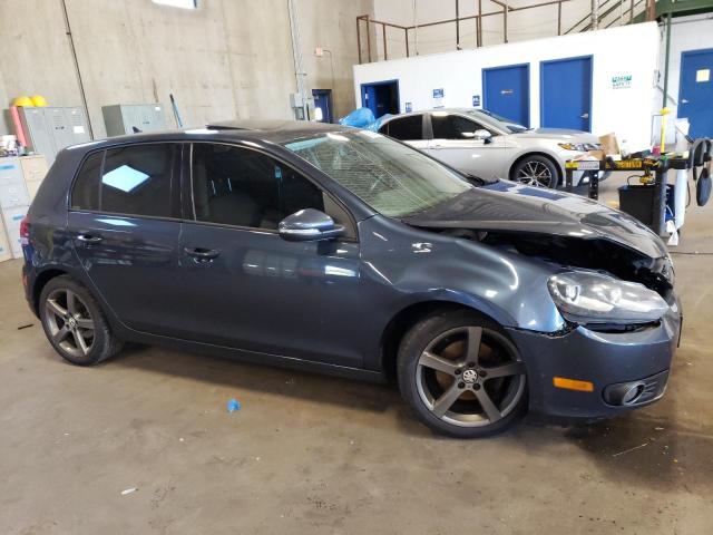 WVWNM7AJ6CW289588 - 2012 VOLKSWAGEN GOLF BLUE photo 4