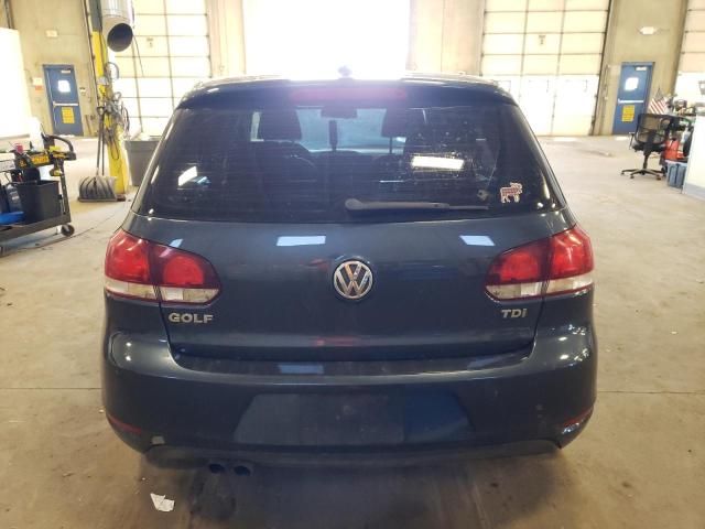 WVWNM7AJ6CW289588 - 2012 VOLKSWAGEN GOLF BLUE photo 6