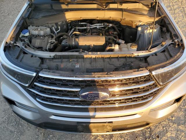 1FMSK8DH1MGB45297 - 2021 FORD EXPLORER XLT SILVER photo 12