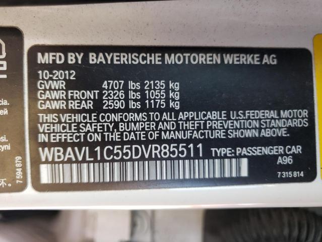 WBAVL1C55DVR85511 - 2013 BMW X1 XDRIVE28I WHITE photo 14