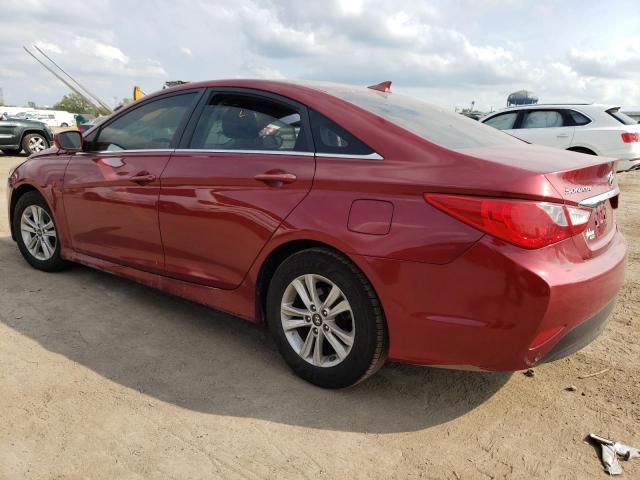 5NPEB4AC9EH901667 - 2014 HYUNDAI SONATA GLS RED photo 2