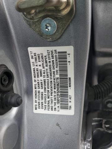 19XFC2F52HE062776 - 2017 HONDA CIVIC LX Silber Foto 13