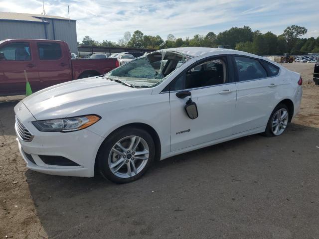 3FA6P0LU3JR193854 - 2018 FORD FUSION SE HYBRID WHITE photo 1