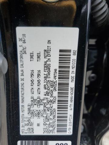 3TMAZ5CN2JM063369 - 2018 TOYOTA TACOMA DOUBLE CAB Schwarz Foto 12