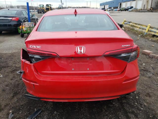 2HGFE2F5XNH543841 - 2022 HONDA CIVIC SPORT 红色 照片 6