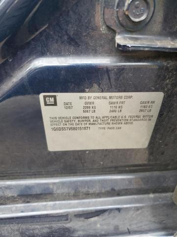 1G6DS57V680151871 - 2008 CADILLAC CTS HI FEATURE V6 BLUE photo 12