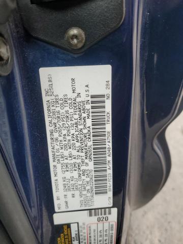 5TETU62N86Z206270 - 2006 TOYOTA TACOMA PRERUNNER ACCESS CAB BLUE photo 12