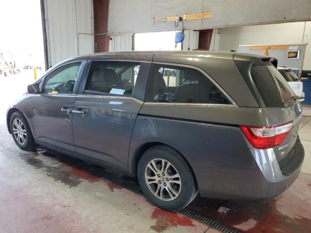 5FNRL5H60BB005918 - 2011 HONDA ODYSSEY EXL GRAY photo 2