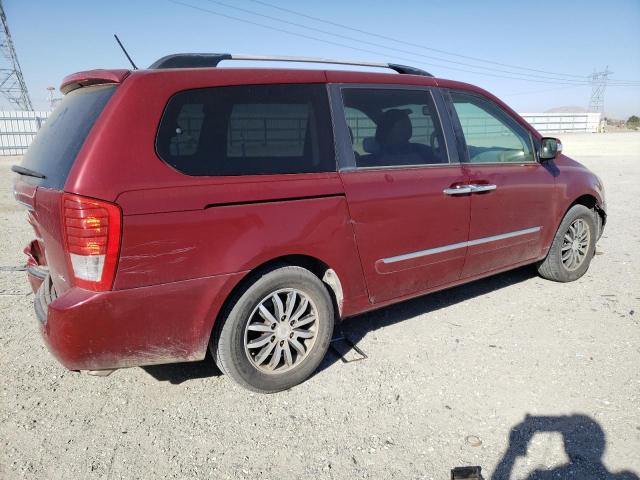 KNDMH4C73C6422176 - 2012 KIA SEDONA EX RED photo 3