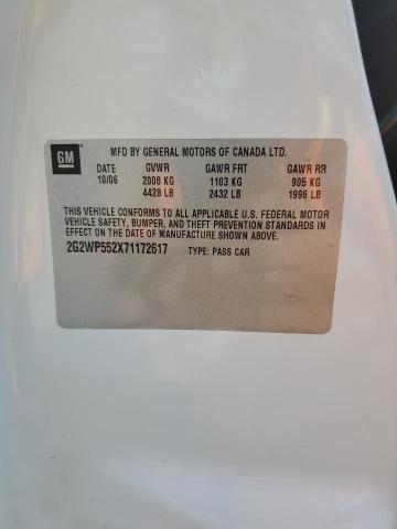 2G2WP552X71172617 - 2007 PONTIAC GRAND PRIX 白色 照片 13