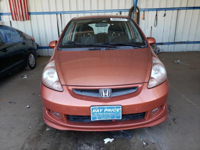 JHMGD37617S019443 - 2007 HONDA FIT S 橙色 照片 5