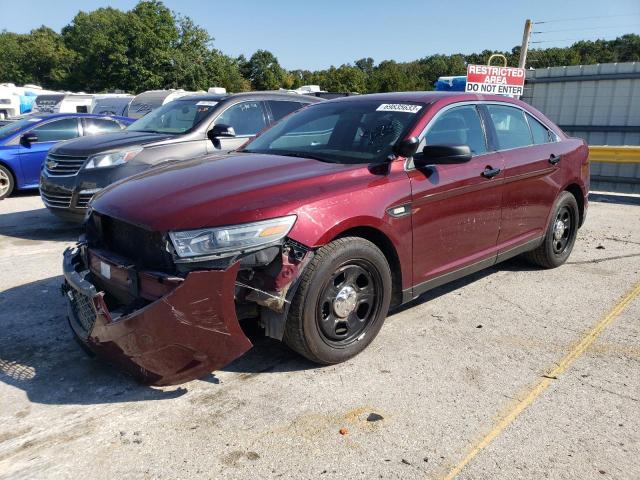 1FAHP2MK8EG107176 - 2014 FORD TAURUS POLICE INTERCEPTOR MAROON photo 1