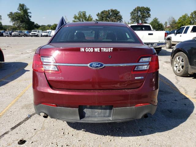 1FAHP2MK8EG107176 - 2014 FORD TAURUS POLICE INTERCEPTOR MAROON photo 6