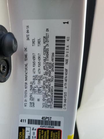 5TFCZ5AN3GX030914 - 2016 TOYOTA TACOMA DOUBLE CAB أبيض صورة 12