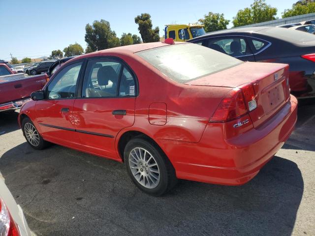 1HGES16335L012643 - 2005 HONDA CIVIC DX VP Rot Foto 2