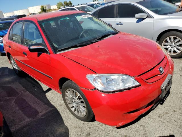 1HGES16335L012643 - 2005 HONDA CIVIC DX VP Rot Foto 4