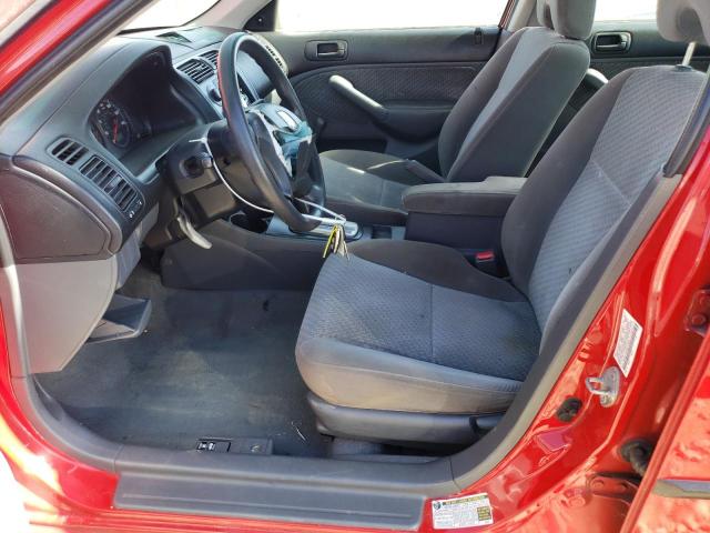 1HGES16335L012643 - 2005 HONDA CIVIC DX VP Rot Foto 7