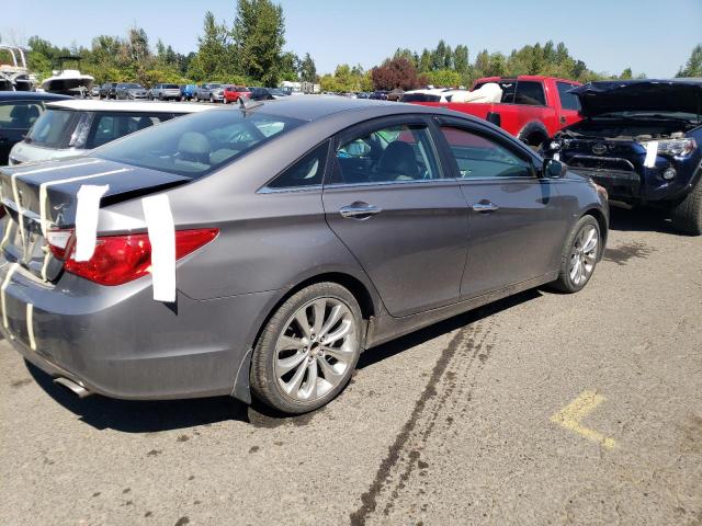 5NPEC4ACXBH285339 - 2011 HYUNDAI SONATA SE GRAY photo 3