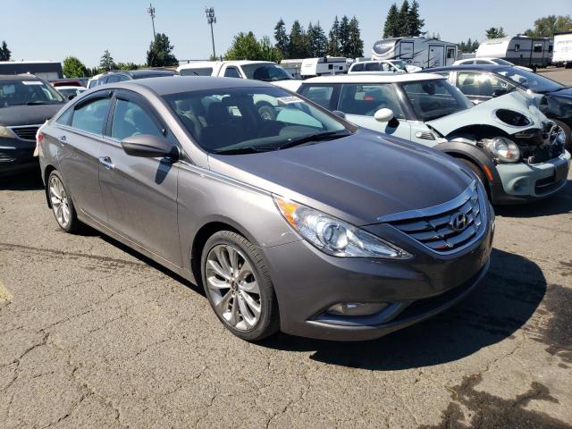 5NPEC4ACXBH285339 - 2011 HYUNDAI SONATA SE GRAY photo 4