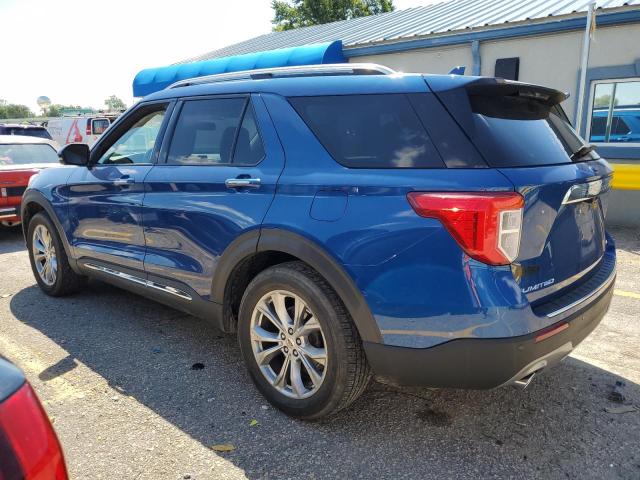 1FMSK8FH8LGC00114 - 2020 FORD EXPLORER LIMITED BLUE photo 2