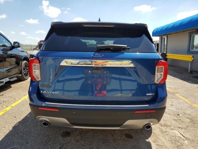1FMSK8FH8LGC00114 - 2020 FORD EXPLORER LIMITED BLUE photo 6