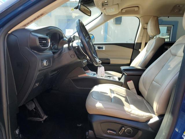 1FMSK8FH8LGC00114 - 2020 FORD EXPLORER LIMITED BLUE photo 7