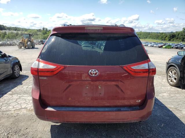 5TDKZ3DC9HS767861 - 2017 TOYOTA SIENNA LE BURGUNDY photo 6