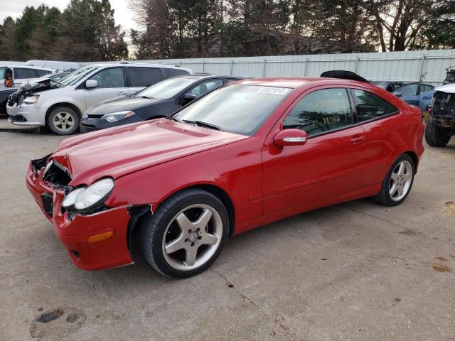 WDBRN40J65A654350 - 2005 MERCEDES-BENZ C 230K SPORT COUPE RED photo 1