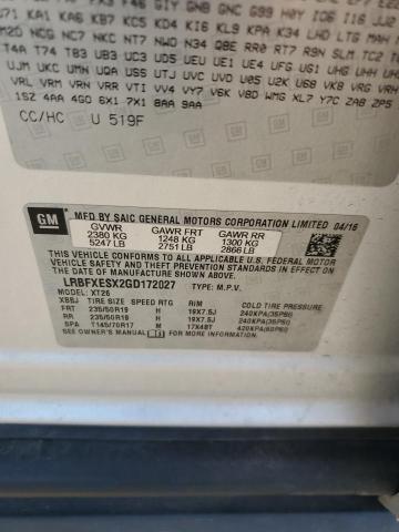 LRBFXESX2GD172027 - 2016 BUICK ENVISION PREMIUM SILVER photo 13