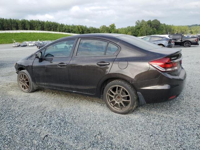 2HGFB2F54DH555295 - 2013 HONDA CIVIC LX أسود صورة 2