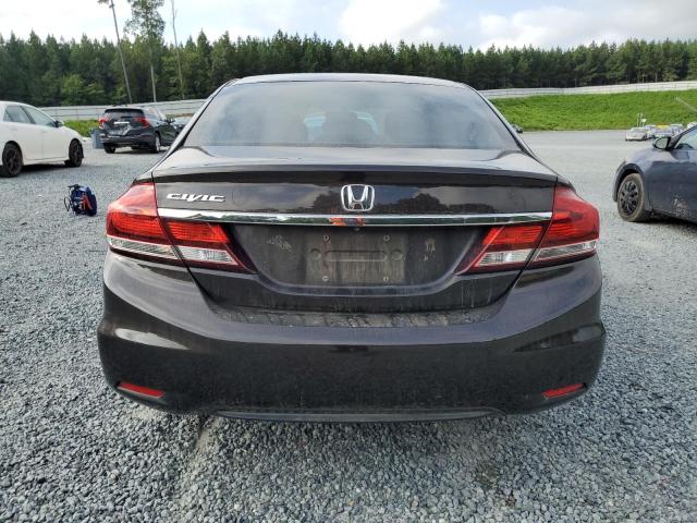 2HGFB2F54DH555295 - 2013 HONDA CIVIC LX أسود صورة 6