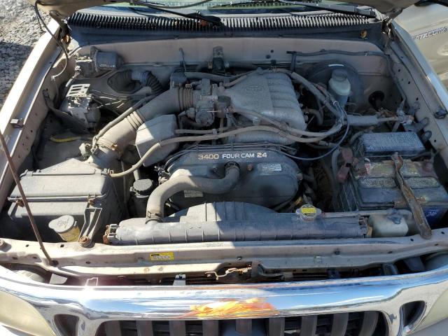 5TEGN92N84Z384600 - 2004 TOYOTA TACOMA DOUBLE CAB PRERUNNER GOLD photo 11