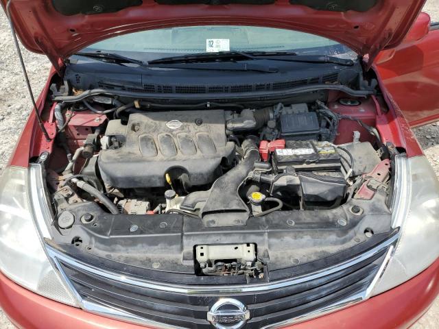 3N1BC1AP8AL414247 - 2010 NISSAN VERSA S RED photo 11