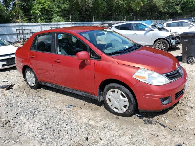 3N1BC1AP8AL414247 - 2010 NISSAN VERSA S RED photo 4