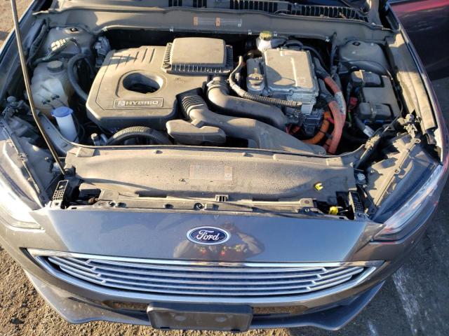 3FA6P0LUXJR281039 - 2018 FORD FUSION SE HYBRID GRAY photo 11