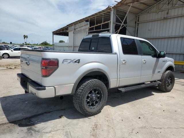 1FTFW1ET0CKD94450 - 2012 FORD F150 SUPERCREW SILVER photo 3