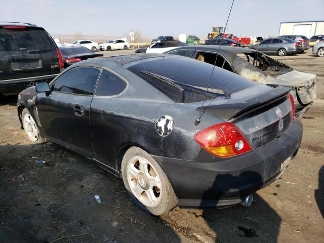 KMHHM65D34U143525 - 2004 HYUNDAI TIBURON BLACK photo 2