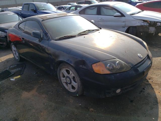 KMHHM65D34U143525 - 2004 HYUNDAI TIBURON BLACK photo 4