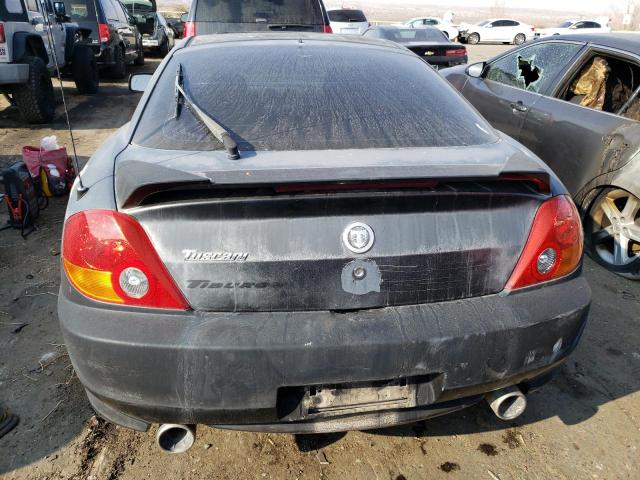 KMHHM65D34U143525 - 2004 HYUNDAI TIBURON BLACK photo 6