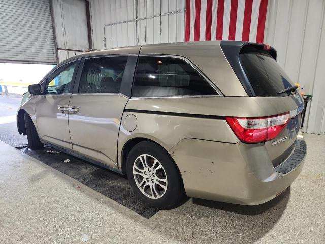 5FNRL5H65BB017319 - 2011 HONDA ODYSSEY EXL BROWN photo 2