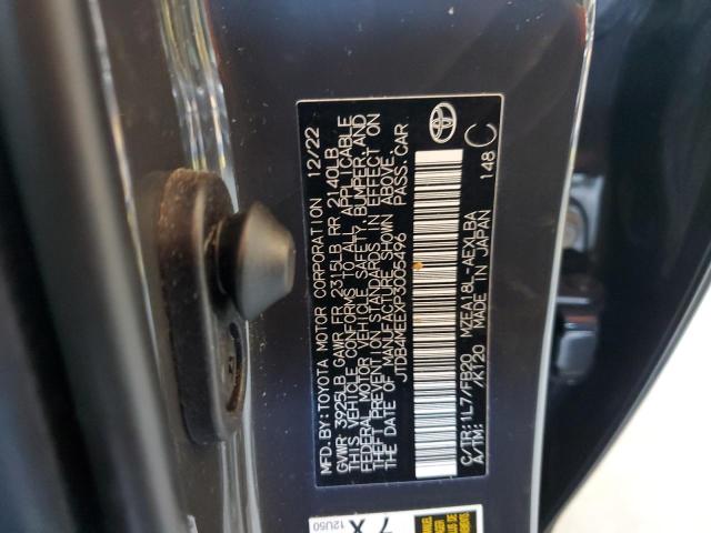 JTDB4MEEXP3005496 - 2023 TOYOTA COROLLA LE GRAY photo 13