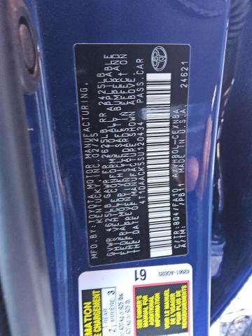 4T1DAACK5SU120434 - 2025 TOYOTA CAMRY XSE ლურჯი ფოტო 12