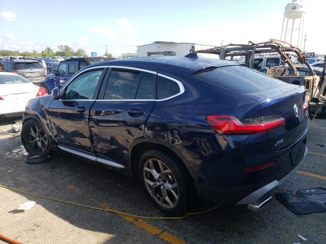 5UX33DT0XN9M22916 - 2022 BMW X4 XDRIVE30I BLUE photo 2