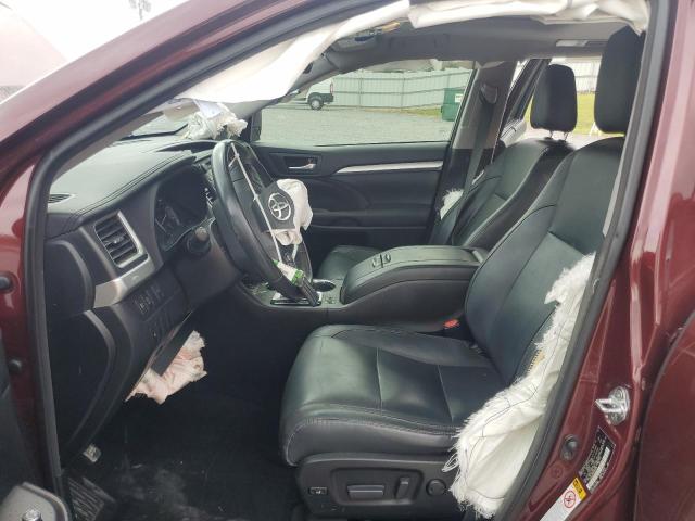 5TDKZRFHXHS232016 - 2017 TOYOTA HIGHLANDER SE RED photo 7