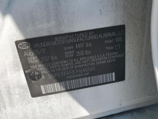 5NPE34AF8JH640565 - 2018 HYUNDAI SONATA SPORT თეთრი ფოტო 13