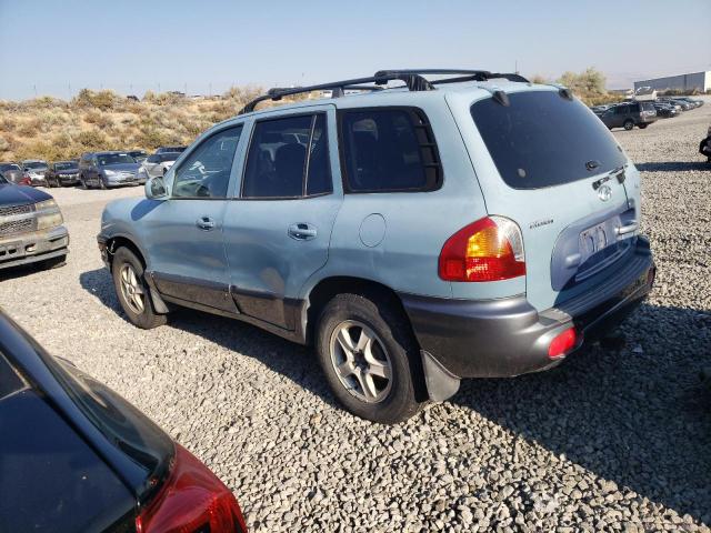 KM8SC73DX2U232779 - 2002 HYUNDAI SANTA FE GLS BLUE photo 2