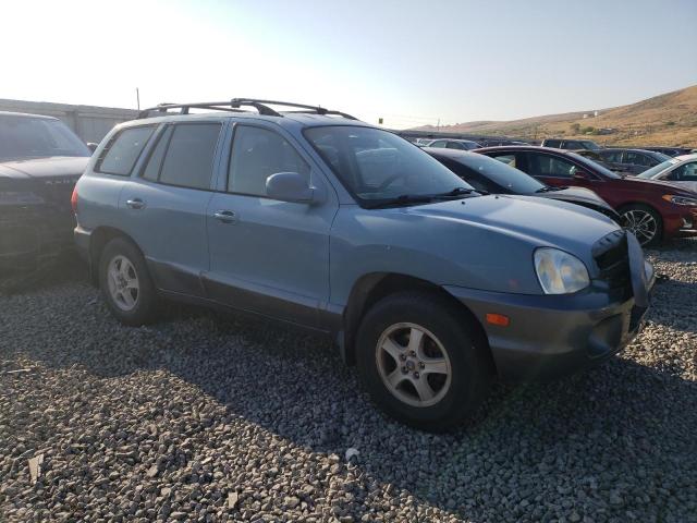 KM8SC73DX2U232779 - 2002 HYUNDAI SANTA FE GLS BLUE photo 4