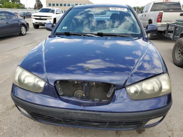 KMHDN55D82U062376 - 2002 HYUNDAI ELANTRA GLS BLUE photo 5