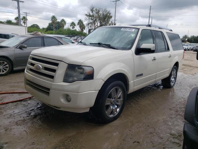 1FMFK19578LA55754 - 2008 FORD EXPEDITION EL LIMITED WHITE photo 1