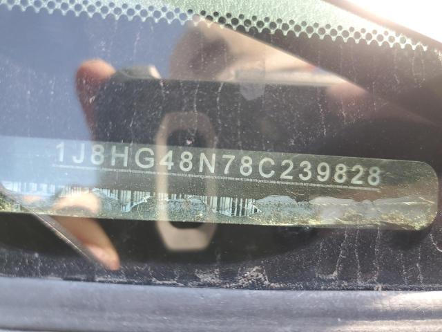 1J8HG48N78C239828 - 2008 JEEP COMMANDER SPORT ვერცხლისფერი ფოტო 12